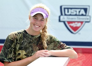 Nationally ranked junior Kaitlyn McCarthy played in the 18-U Jr. Team Tennis National Championships as part of the Academy Select team from Cary, N.C. (photo credit: Joe Murphy, USTA)